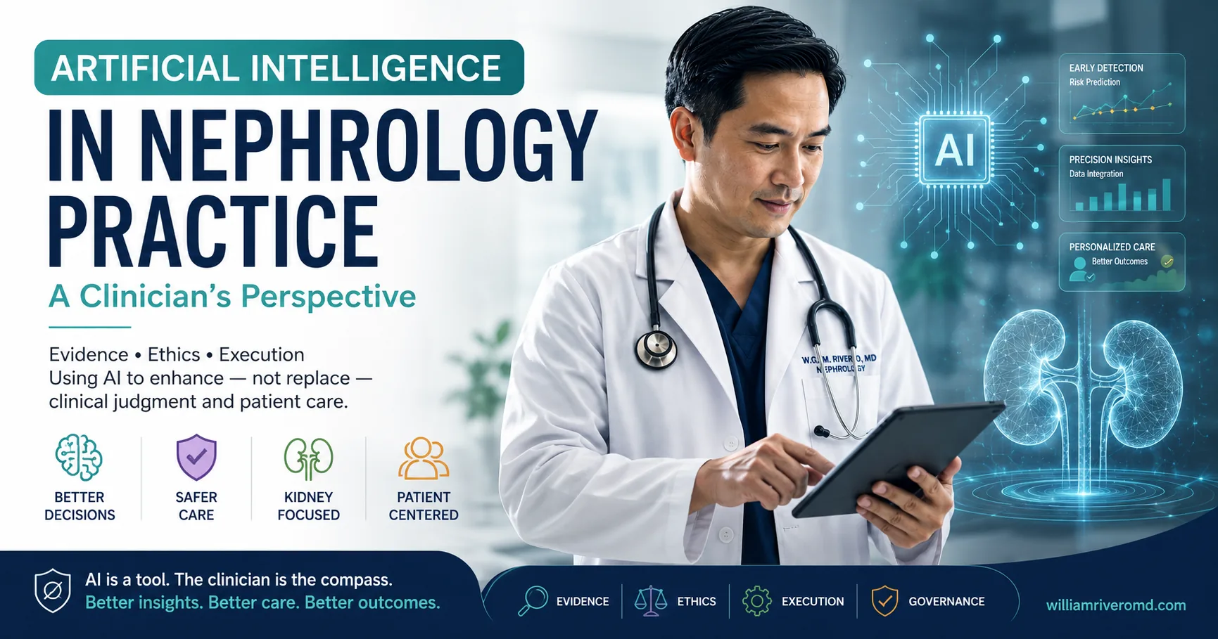 Artificial Intelligence in Nephrology Practice — a clinician's perspective by W. Rivero, MD