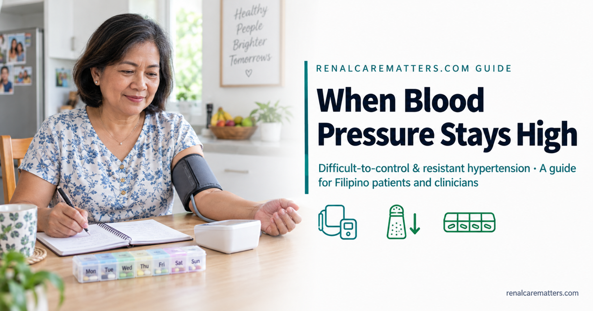 When Blood Pressure Stays High — difficult-to-control and resistant hypertension guide for Filipino patients and clinicians