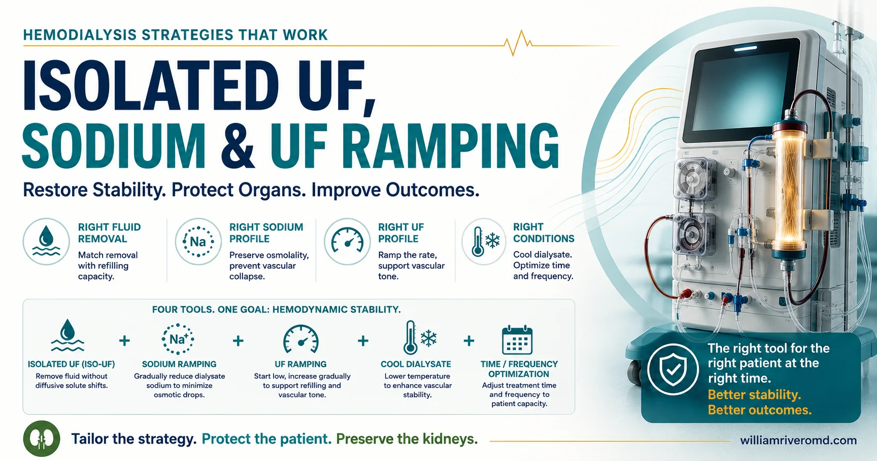Open Graph share card — Isolated Ultrafiltration, Sodium and UF Ramping: a clinician's selection and prescription guide.